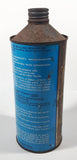 Vintage Ford Heavy Duty Brake Fluid 32 fl oz 909 ml Blue and White Metal Can FULL