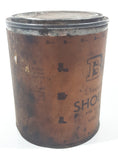 Antique Bailey Mfg. Co. Bailey's Perfected Snow Proof Shoe Grease 16 Fl. Oz. Metal Can with Paper Label