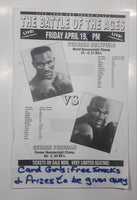 1991 The Battle Of The Ages Trump Plaza Evander Holyfield George Foreman Boxing Match Atlantic City New Jersey  11" x 17" Paper Poster Advertisement