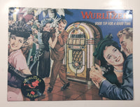 1994 Wurlitzer Phonograph Music Good Tip For A Good Time 11 1/4" x 15 1/4" Tin Metal Sign