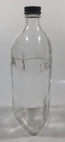 Vintage 1964 Adell Chemical Corp Detroit Michigan Anti-Freeze Washer & Solvent 3-Sided Triangle Shaped 8" Tall Glass Bottle