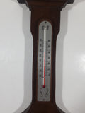 Vintage 21" Tall Wood Barometer Thermometer Hygrometer Weather Station Made in Japan