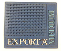 Rare Vintage Export "A' Medium Dark Blue Rubber Bar Spill Mat