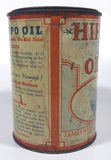 Antique James Weir Company Ltd Toronto Hippo Oil Permanent Pliable 4 1/2" Tall Metal Oil Can FULL