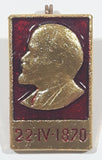 Vintage Soviet USSR Russia Lenin's Birthday April 22 1870 Metal Pin Badge Insignia