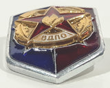 Vintage Soviet USSR Russia Belarusian Volunteer Fire Society Metal Pin Badge Insignia