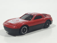 Unknown Brand #8 Mazda RX-7 Style Red and White Die Cast Toy Car Vehicle