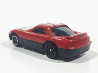 Unknown Brand #8 Mazda RX-7 Style Red and White Die Cast Toy Car Vehicle