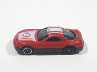 Unknown Brand #8 Mazda RX-7 Style Red and White Die Cast Toy Car Vehicle