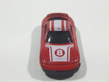 Unknown Brand #8 Mazda RX-7 Style Red and White Die Cast Toy Car Vehicle