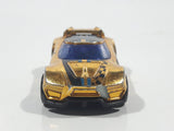 2013 Hot Wheels Racing Super Chromes Chicane Gold Chrome Die Cast Toy Race Car Vehicle