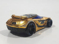 2013 Hot Wheels Racing Super Chromes Chicane Gold Chrome Die Cast Toy Race Car Vehicle