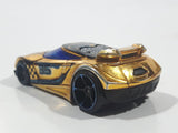 2013 Hot Wheels Racing Super Chromes Chicane Gold Chrome Die Cast Toy Race Car Vehicle