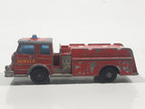 Vintage 1966 Lesney Matchbox Series No. 29 Denver Fire Pumper Truck Red Die Cast Toy Car Vehicle Made in England