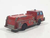 Vintage 1966 Lesney Matchbox Series No. 29 Denver Fire Pumper Truck Red Die Cast Toy Car Vehicle Made in England