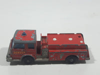 Vintage 1966 Lesney Matchbox Series No. 29 Denver Fire Pumper Truck Red Die Cast Toy Car Vehicle Made in England