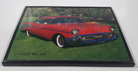 Red '57 Chevy Bel Air 7 1/4" x 9 3/8" Framed Paper Photo Print