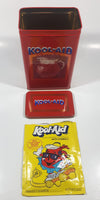 Kool-Aid Sugar Sweetened Soft Drink Mix 8" Tall Tin Metal Container With Opened Original Package