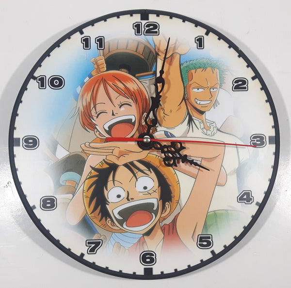 One Piece Monkey D Luffy "Straw Hat" Roronoa Zoro and Nami Manga Anime Characters 8 3/4" Wall Clock
