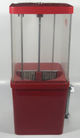 Vintage Northwestern Red Metal with Plastic Globe "Thank You" 15 1/2" Tall Gumball Candy Dispenser Vending Machine with Two Keys