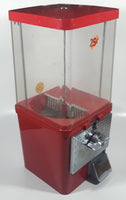 Vintage Northwestern Red Metal with Plastic Globe "Thank You" 15 1/2" Tall Gumball Candy Dispenser Vending Machine with Two Keys