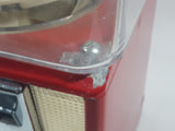 Vintage Northwestern MORRIS ILLINOIS Red Metal with Plastic Globe 17 1/2" Tall Gumball Candy Dispenser Vending Machine with Two Keys