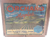 Vintage Orchard Brand Canadian Apples Oliver B.C. Wood Food Crate with Original Label