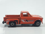 1980s Yatming Chevrolet LUV Stepside Pickup Truck Orange No. 1700 Die Cast Toy Car Vehicle