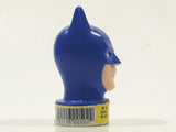 1989 Topps DC Comics Batman Head Bust 2 3/4" Tall Blue Plastic Toy Candy Container