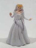 Disney Princess Cinderella Bride in White Wedding Dress 2 3/4" Tall Toy Figure