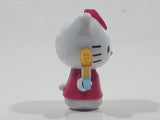 2018 Sanrio Hello Kitty with Paint Brushes 1 3/4" Tall Plastic Toy Figure