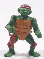 1988 Playmates Mirage Studios TMNT Teenage Mutant Ninja Turtles Raphael 4" Tall Plastic Toy Action Figure with Weapon