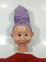 Antique 1930s Reliable Toys Disney Snow White And The Seven Dwarfs Dopey Style 3 3/4" Rubber Toy Doll Head and Shirt
