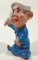 Vintage 1960s Famosa Ferrario Dopey Dwarf 5" Tall Rubber Toy Figure Made in Hong Kong