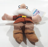 The Disney Store Snow White and The Seven Dwarfs Doc 7 1/2" Tall Toy Stuffed Mini Bean Bag Plush Character in Display Case New with Tags