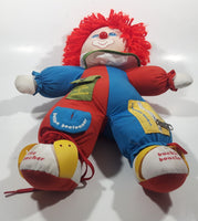 Vintage 1983 American Greetings Amtoy Inc Learn To Dress Clown 16" Toy Stuffed Doll
