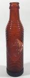 Antique 1940s Orange Crush 7 Fl oz 8 1/4" Tall Brown Amber Glass Beehive Style Bottle