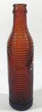 Antique 1940s Orange Crush 7 Fl oz 8 1/4" Tall Brown Amber Glass Beehive Style Bottle