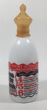 Vintage Papas Letzte Reserve  6" Tall White Milk Glass Liquor Bottle with Nipple