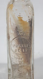 Vintage Malkin's Best Contents 4 Fl Oz 4 3/4" Tall Embossed Glass Cork Top Flavoring Bottle