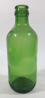 Vintage Returnable 6 1/2" Tall Embossed Lettering Green Glass Bottle