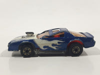 Rare 1987 Hot Wheels Turbotrax Turboglo Blown Camaro Blue Die Cast Toy Car Vehicle