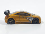 2006 Hot Wheels First Editions 2006 Honda Civic SI Metalflake Gold Die Cast Toy Car Vehicle