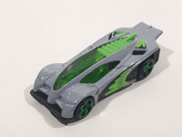 2011 Hot Wheels Wall Tracks Display Rack Side Draft Grey Die Cast Toy Car Vehicle