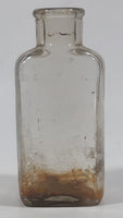 Antique Whittemore Boston U.S.A. 5 Fluid Oz Shoe Polish 5 1/4" Tall Embossed Lettering Glass Bottle