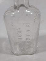 Antique Blanchard & Co Victoria, B.C. 4 3/4" Tall Embossed Lettering Glass Bottle