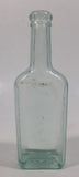 Antique 1890s Dr. S. Pitcher's Castoria 5 3/4" Tall Embossed Lettering Glass Bottle