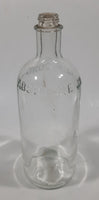 Antique W. F. Young Inc. Montreal Canada Absorbine Jr. 12 Fl Ounces Liniment 7 3/8" Tall Embossed Lettering Glass Bottle