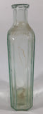 Antique Wampole 8 1/4" Tall Aqua Glass Bottle