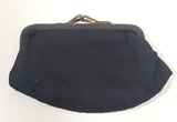 Vintage Black Snap Clasp Clutch Change Purse